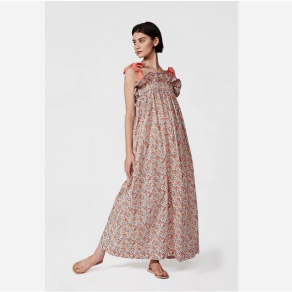 CASEY MARKS Jaime Dress in Summer Orchard 100% Cotton Sundress NYC Floral Fruits - Picture 9 of 9